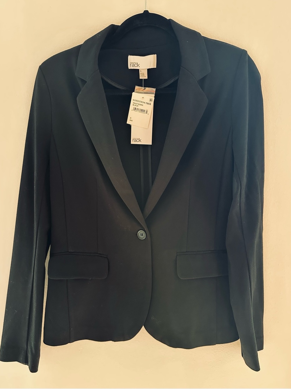 Nordstrom Rack Black Women's Single-Button Blazer